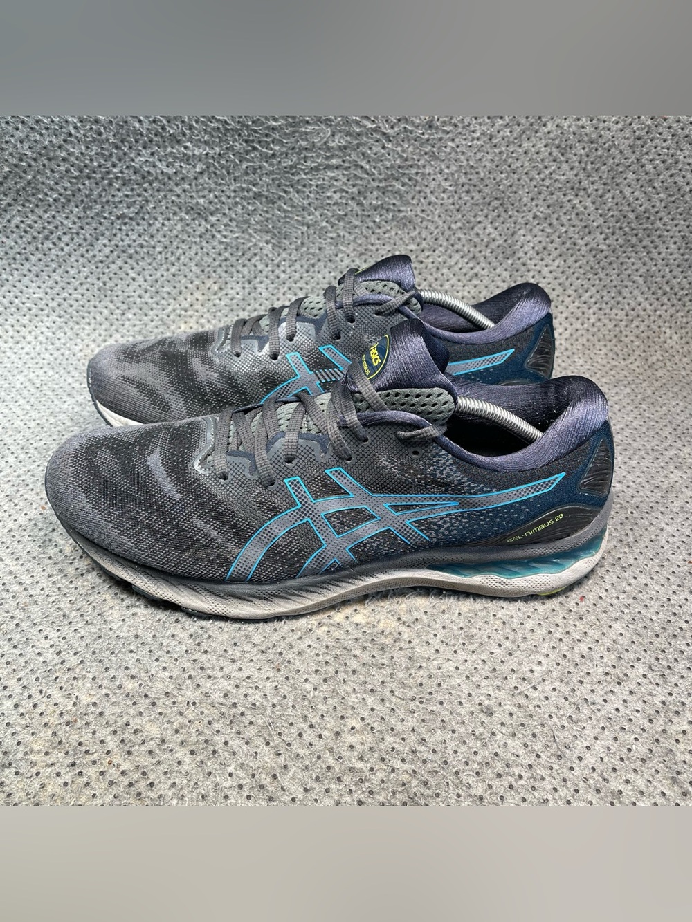 Asics Gel-Nimbus 23 Blue Grey Running Shoes Size 12 Men’s